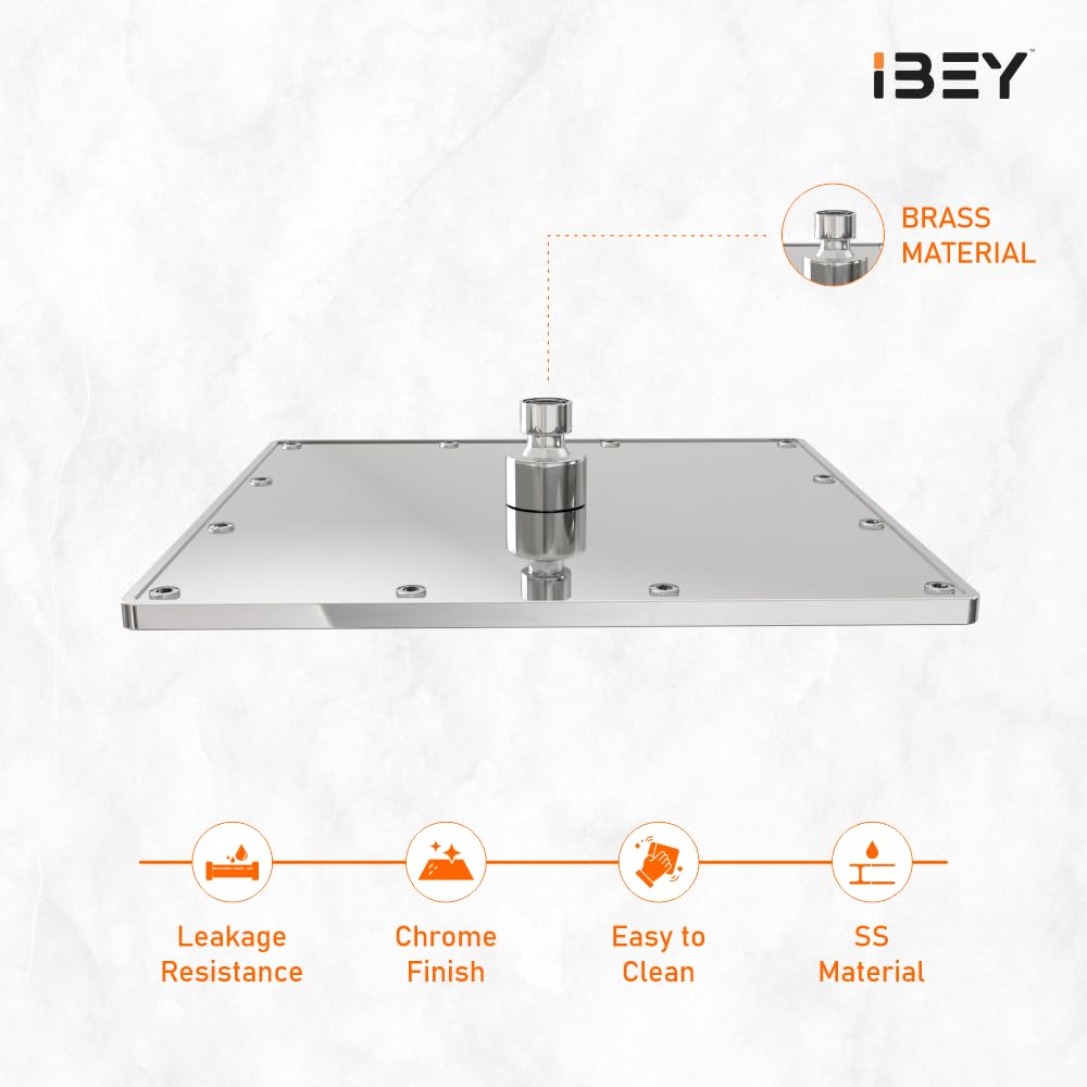 Square Stainless Steel Rain Shower Head