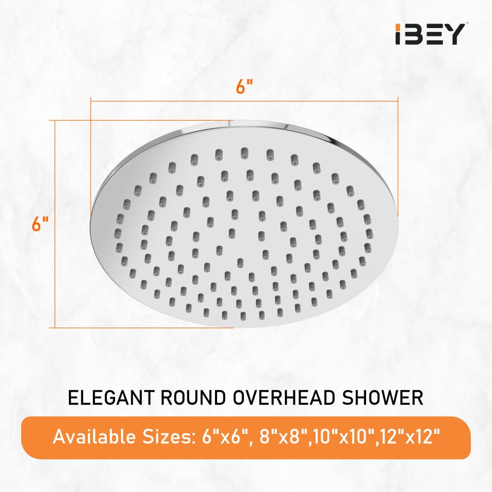 Round Stainless Steel Rain Shower Head