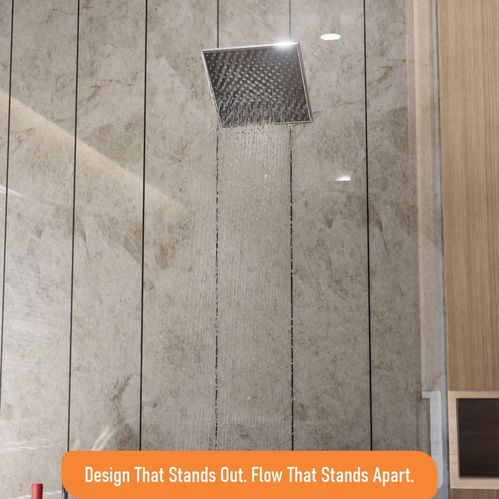 Stainless Steel Square Rainfall Shower Head