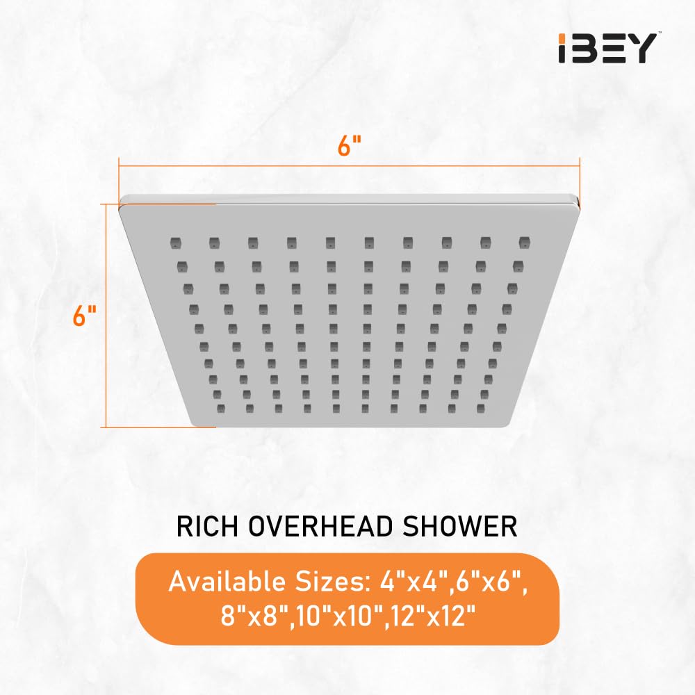 Stainless Steel Square Rainfall Shower Head