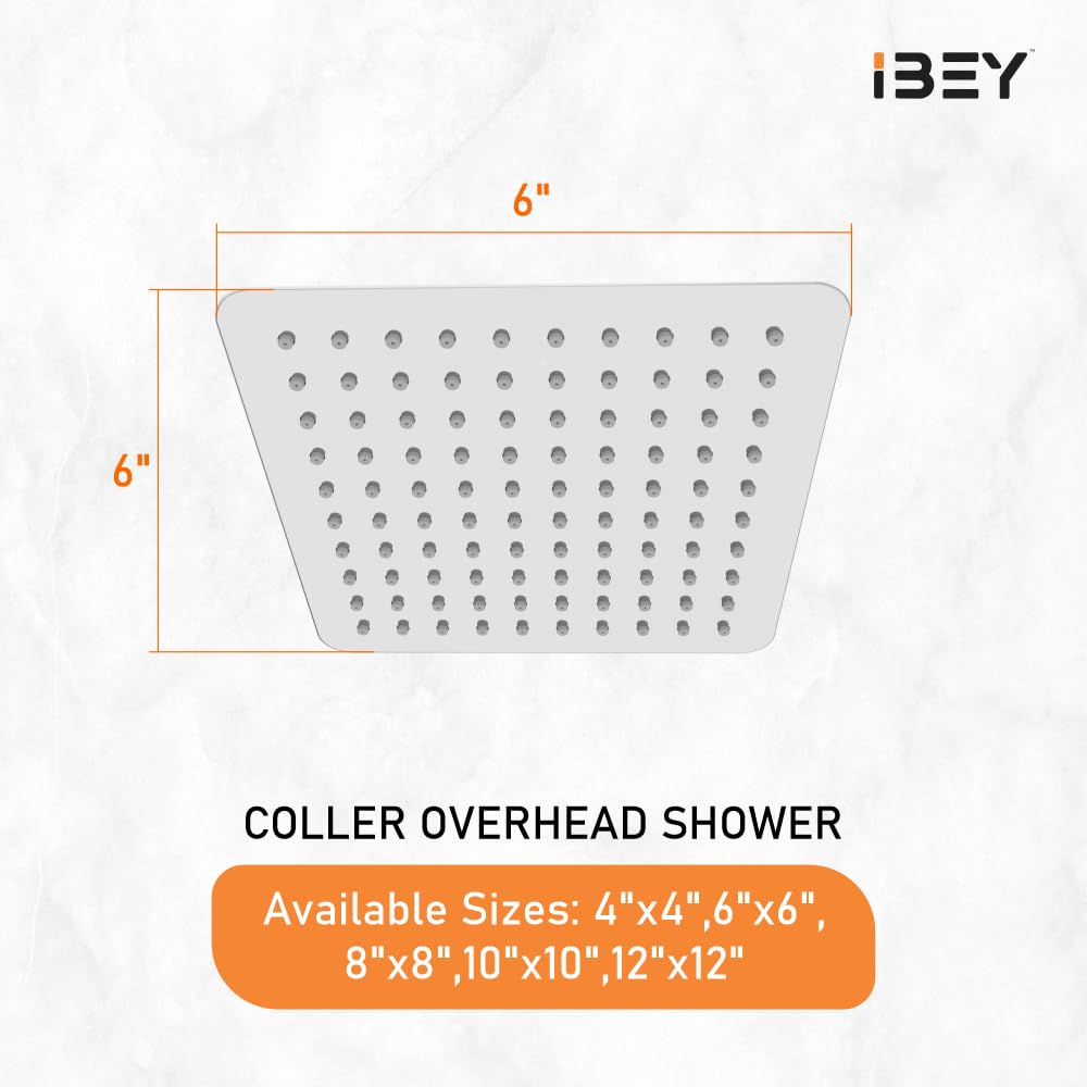 Square Overhead Rain Shower Head