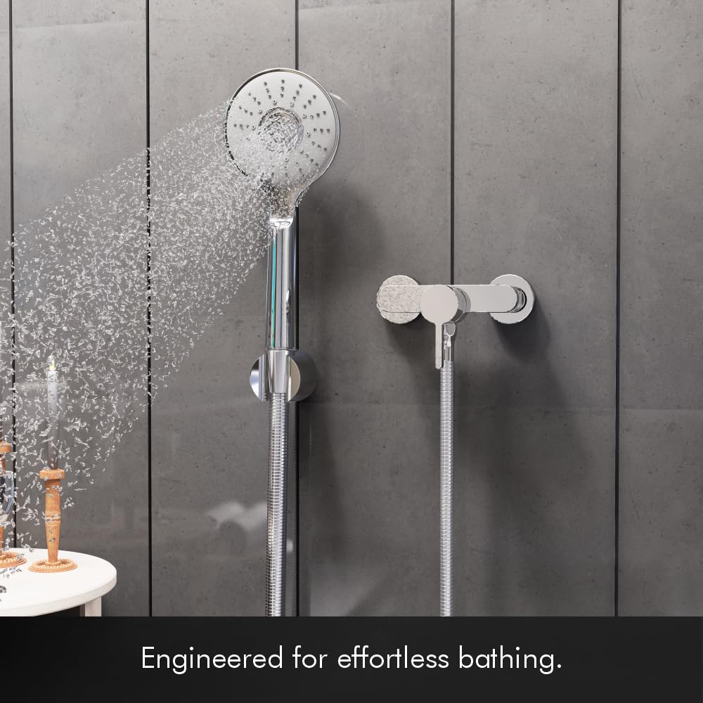 Handheld Shower Head Set With Hose And Wall Hook