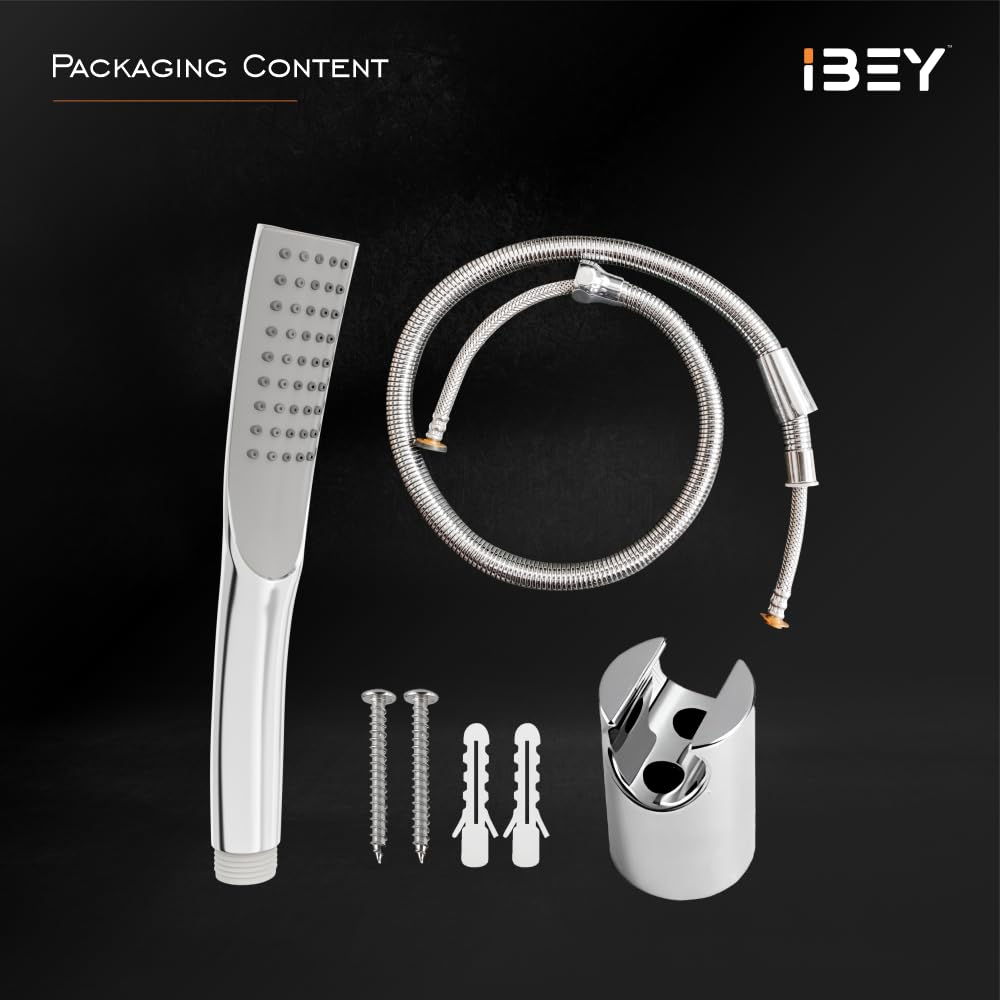 Handheld Shower Head Set With Wall Hook And Hose