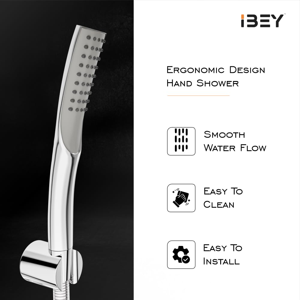Handheld Shower Head Set With Wall Hook And Hose