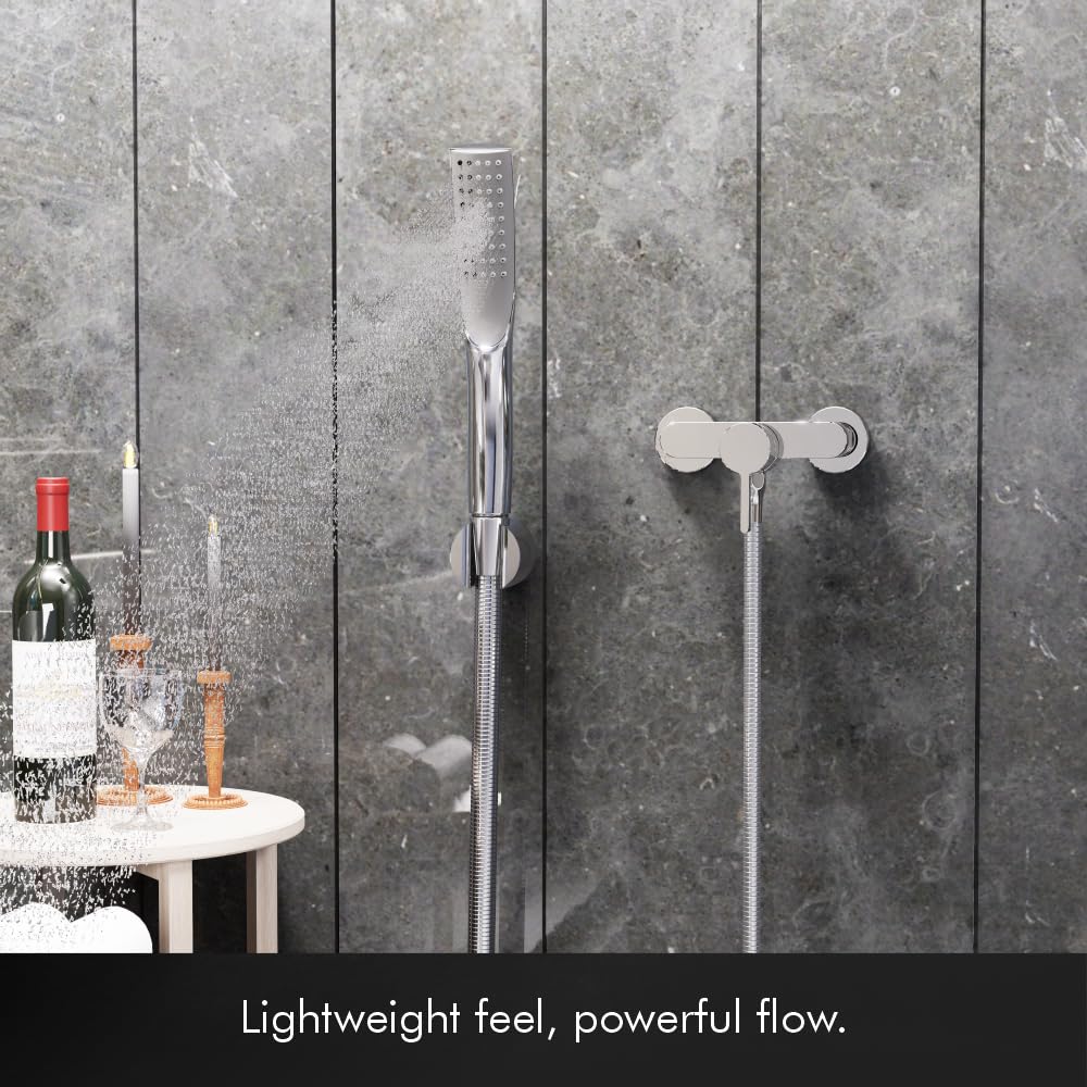 Handheld Shower Head Set With Wall Hook And Hose