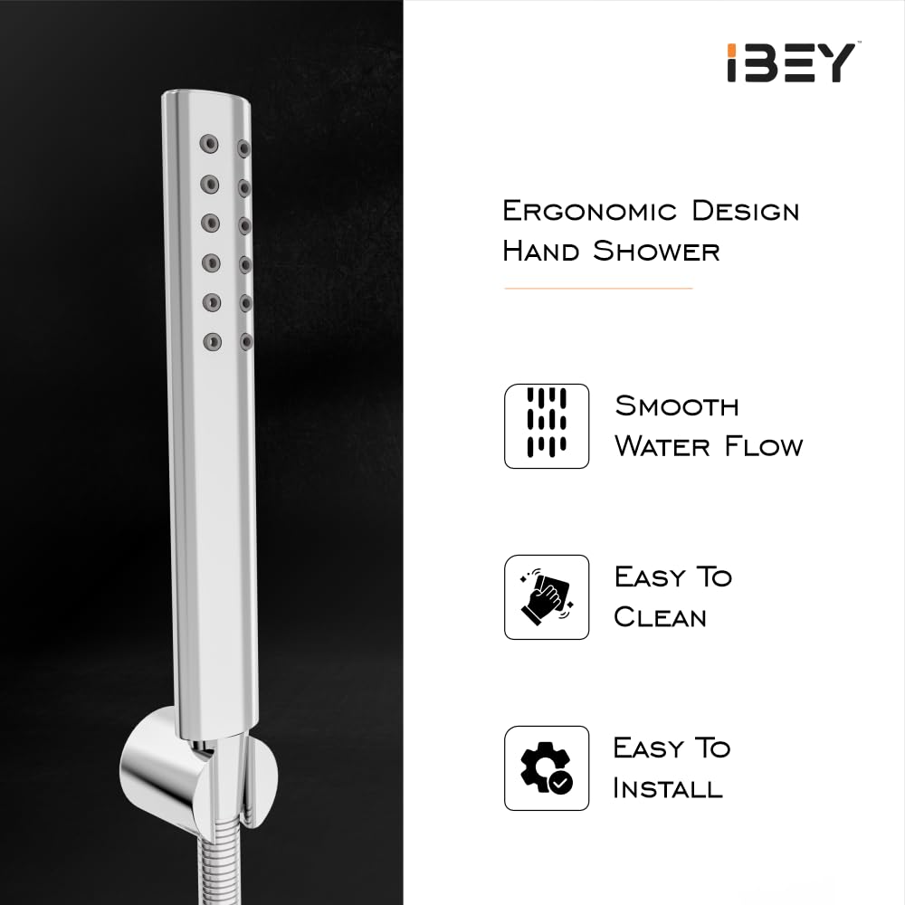 Handheld Shower Head Set With Hose And Wall Hook
