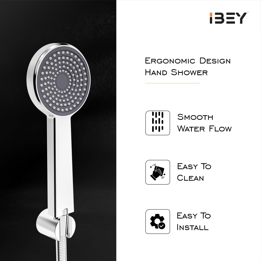 Hand Shower Head Set With Hose And Wall Hook