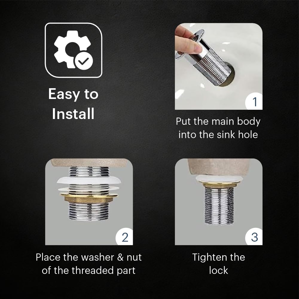 Pop Up Waste Coupling For Wash Basin