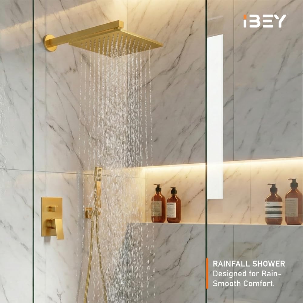 Square Stainless Steel Rainfall Shower Head