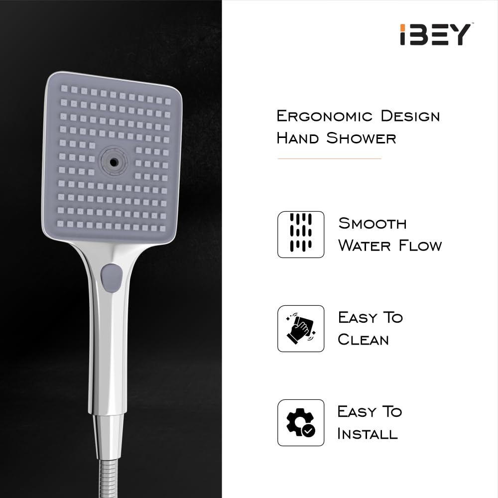 Handheld Shower Head Set With Hose And Wall Hook