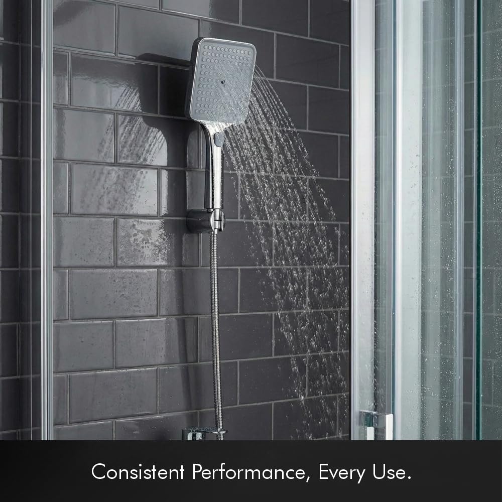 Handheld Shower Head Set With Hose And Wall Hook