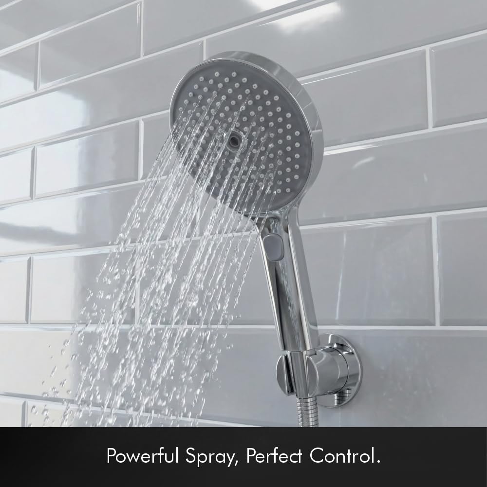 Handheld Shower Head With Hose And Wall Holder