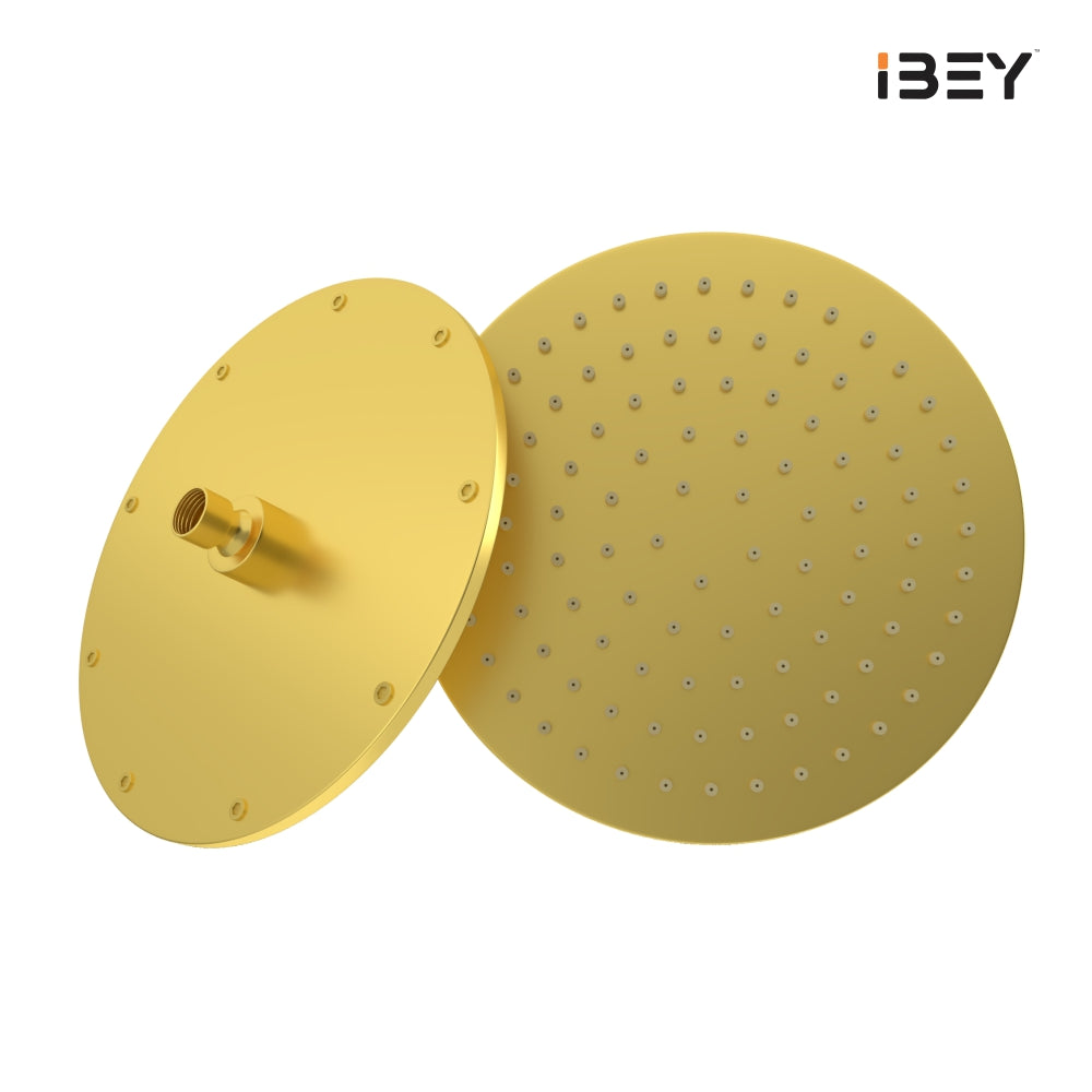 Elegant Round Gold Shower Head