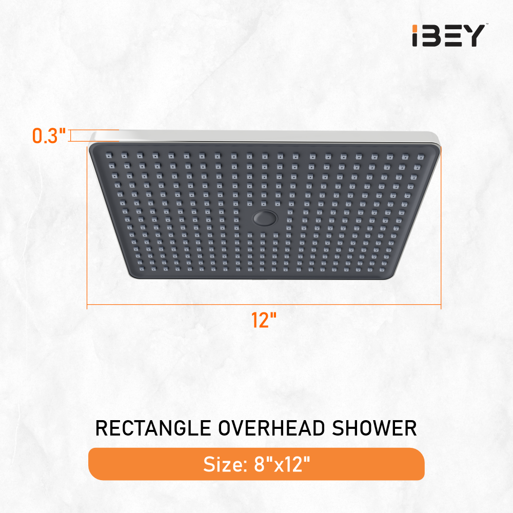 Rectangle ABS Overhead Shower