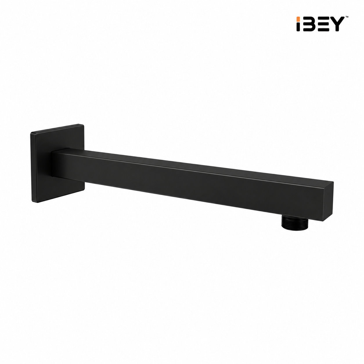Black Shower Arm Wall Mounted Stainless Steel