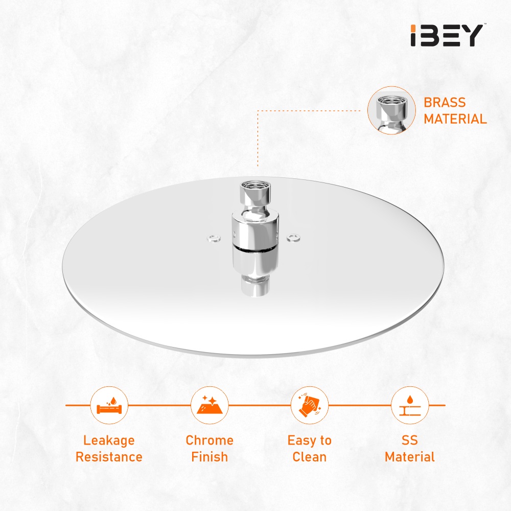 Soft Round Rainfall Shower Head