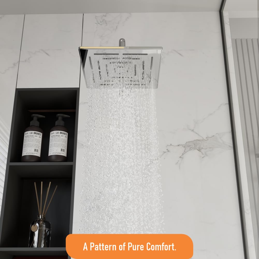 Square Stainless Steel Rain Shower Head