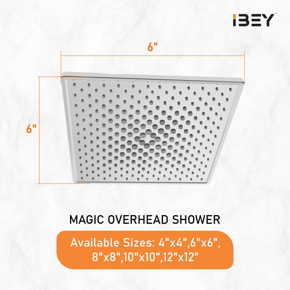 Stainless Steel Square Rainfall Shower Head
