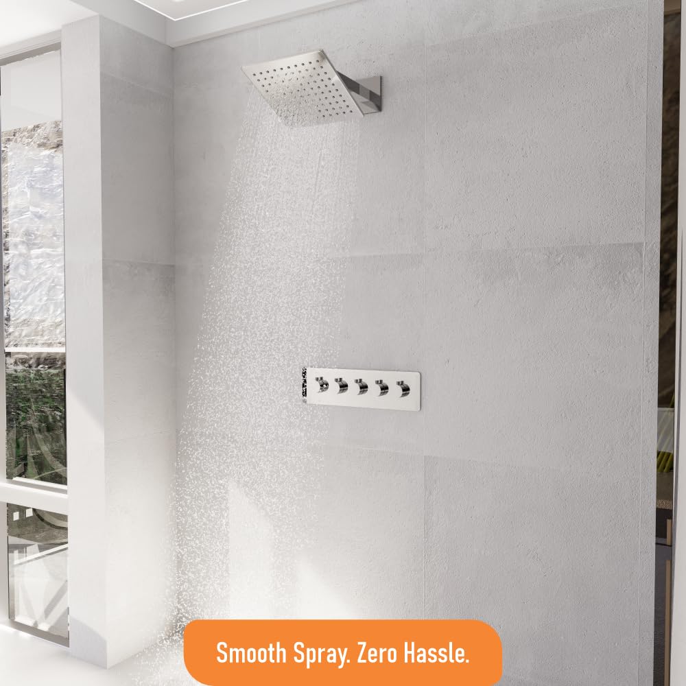 Stainless Steel Square Rainfall Shower Head