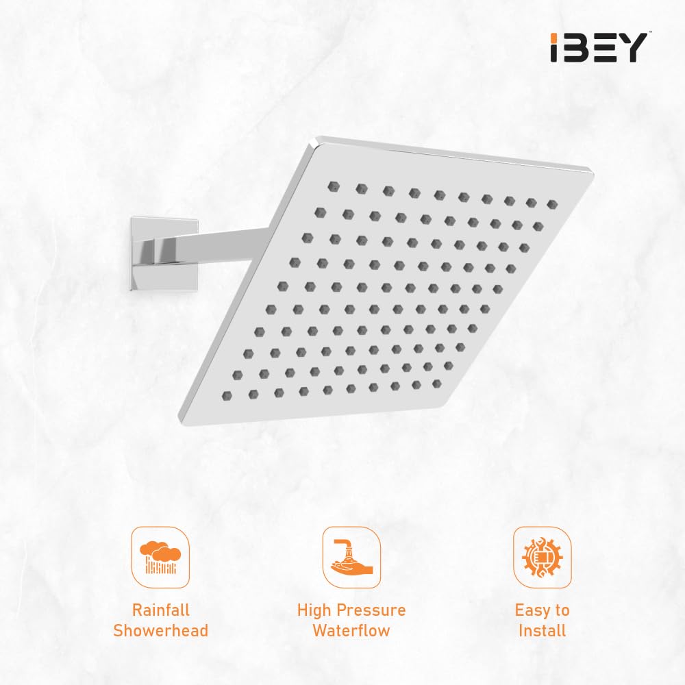 Stainless Steel Square Rainfall Shower Head