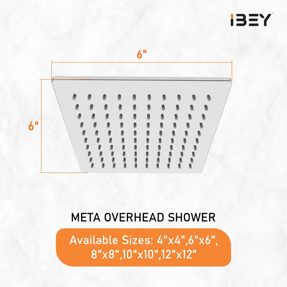 Square Overhead Rain Shower Head