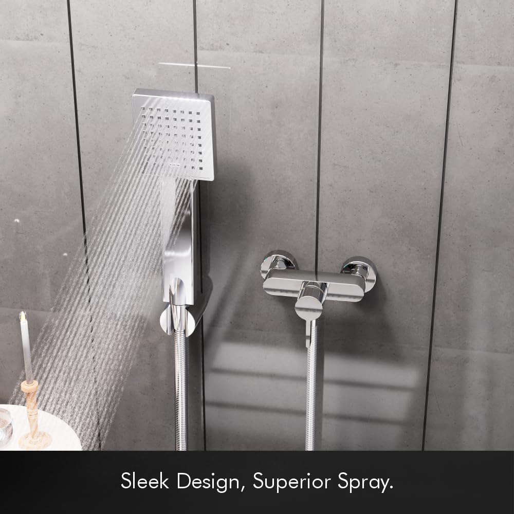 Handheld Shower Head Set With Hose And Wall Hook