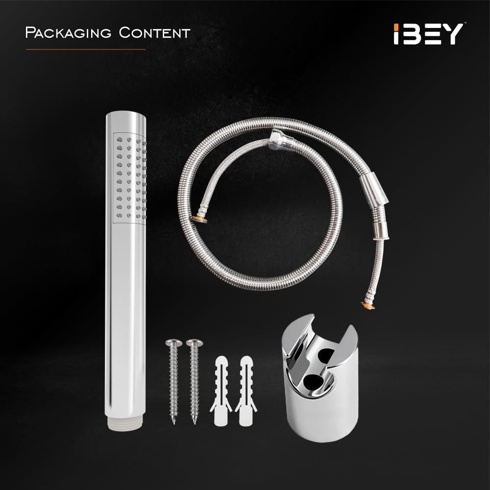 Handheld Shower Head Set With Hose And Wall Hook