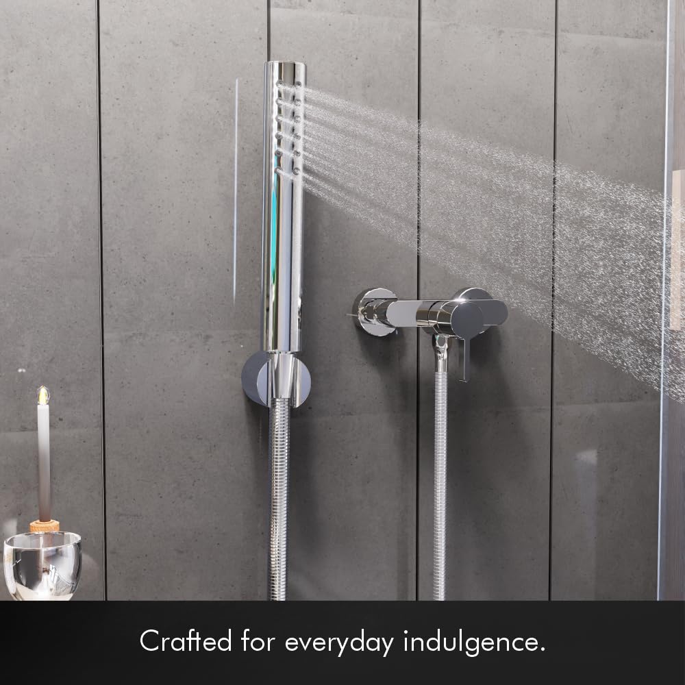 Handheld Shower Head Set With Hose And Wall Hook
