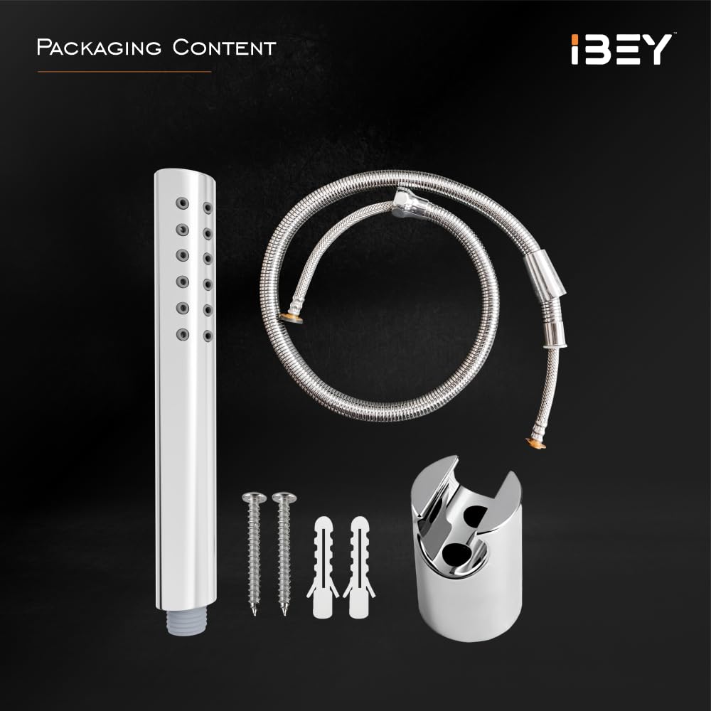 Handheld Shower Head Set With Hose And Wall Hook