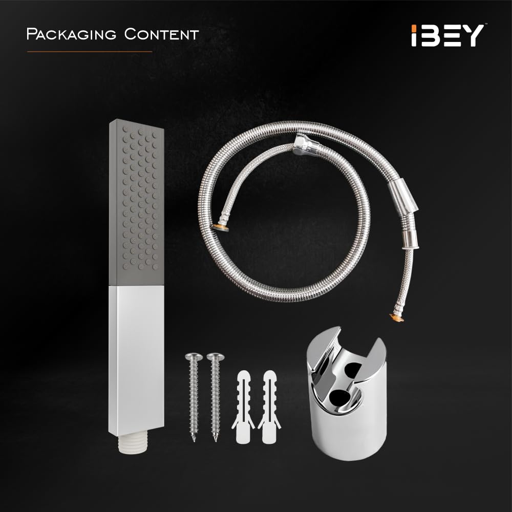 Square Handheld Shower Head Set