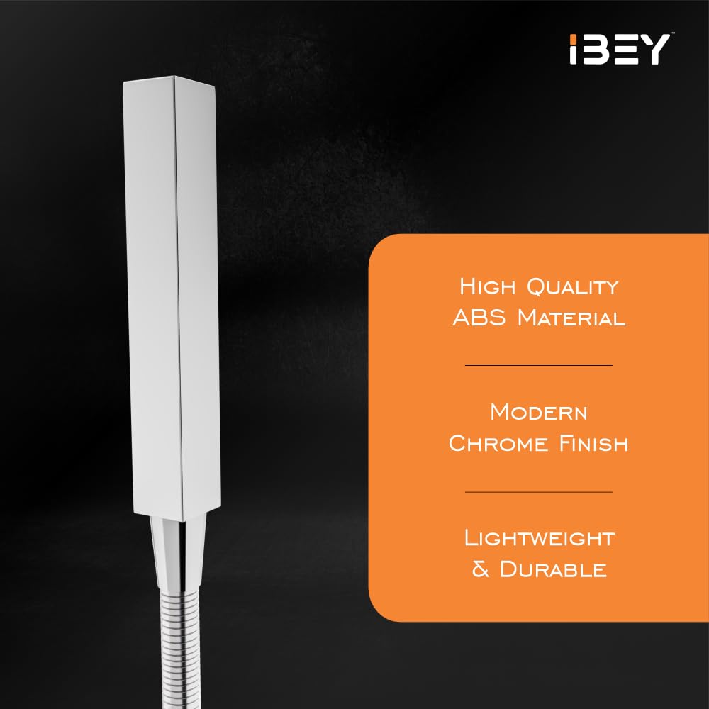 Square Hand Shower Set With Stainless Steel Hose