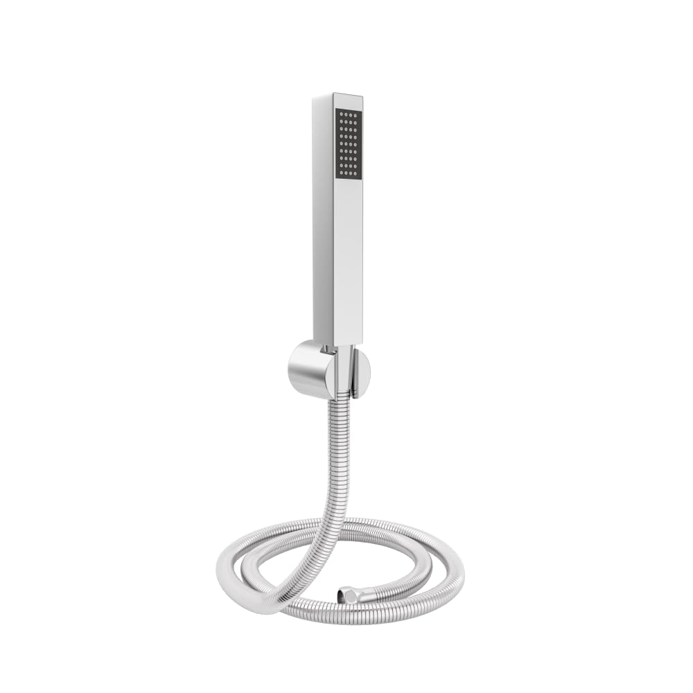Square Hand Shower Set With Stainless Steel Hose