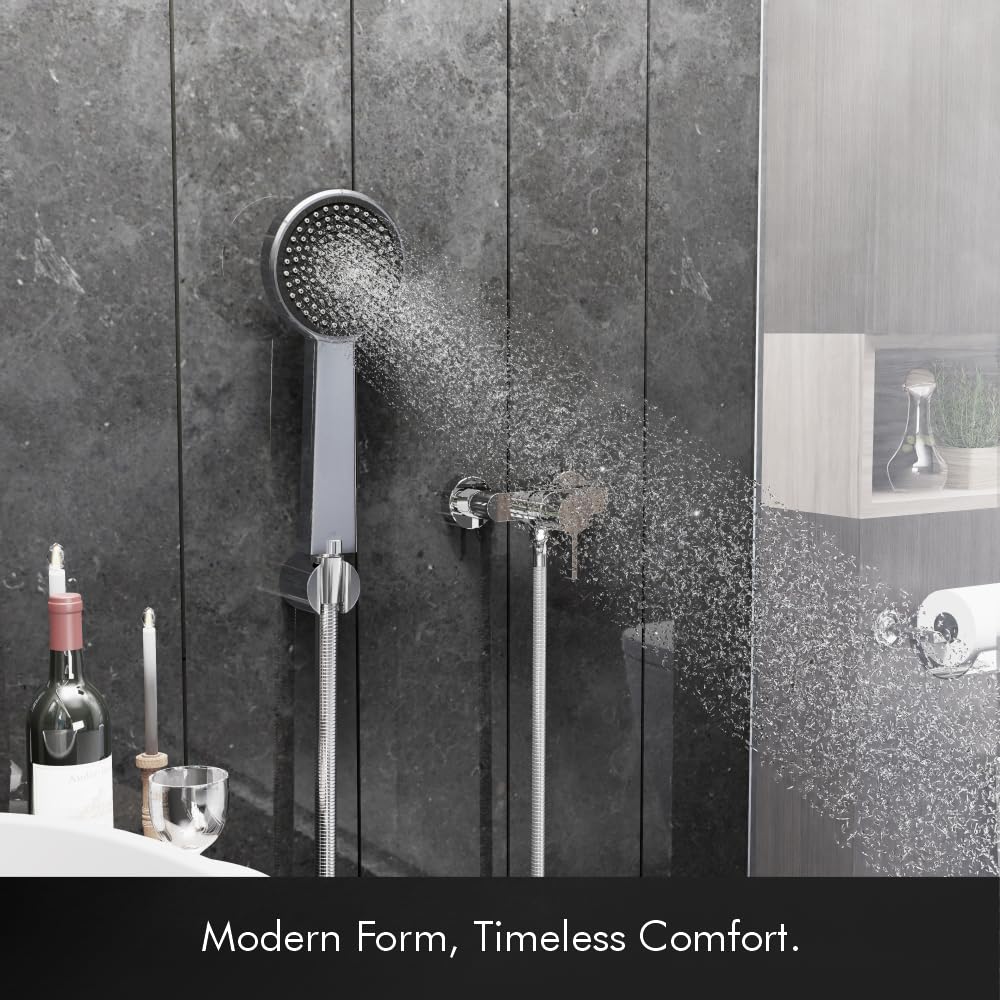 Hand Shower Head Set With Hose And Wall Hook