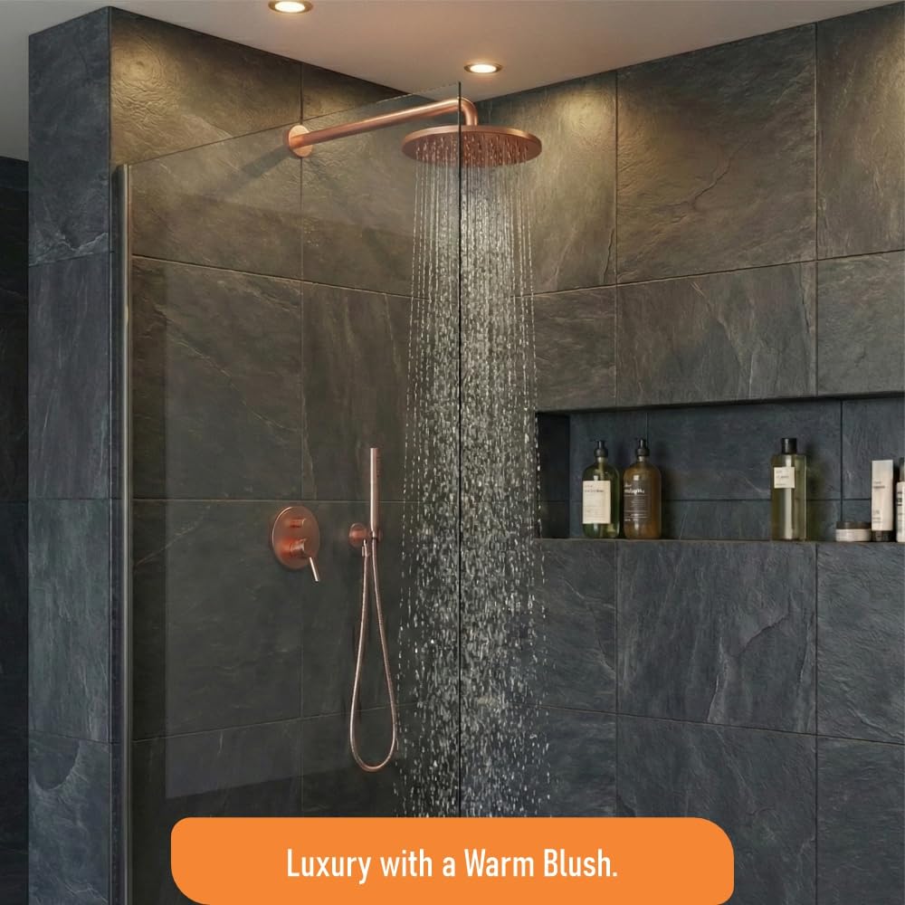 Round Rainfall Shower Head