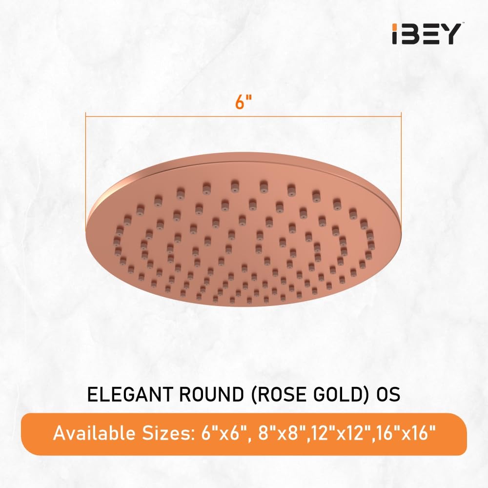 Round Rainfall Shower Head