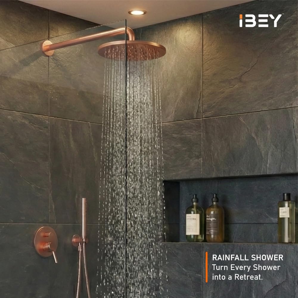 Round Rainfall Shower Head