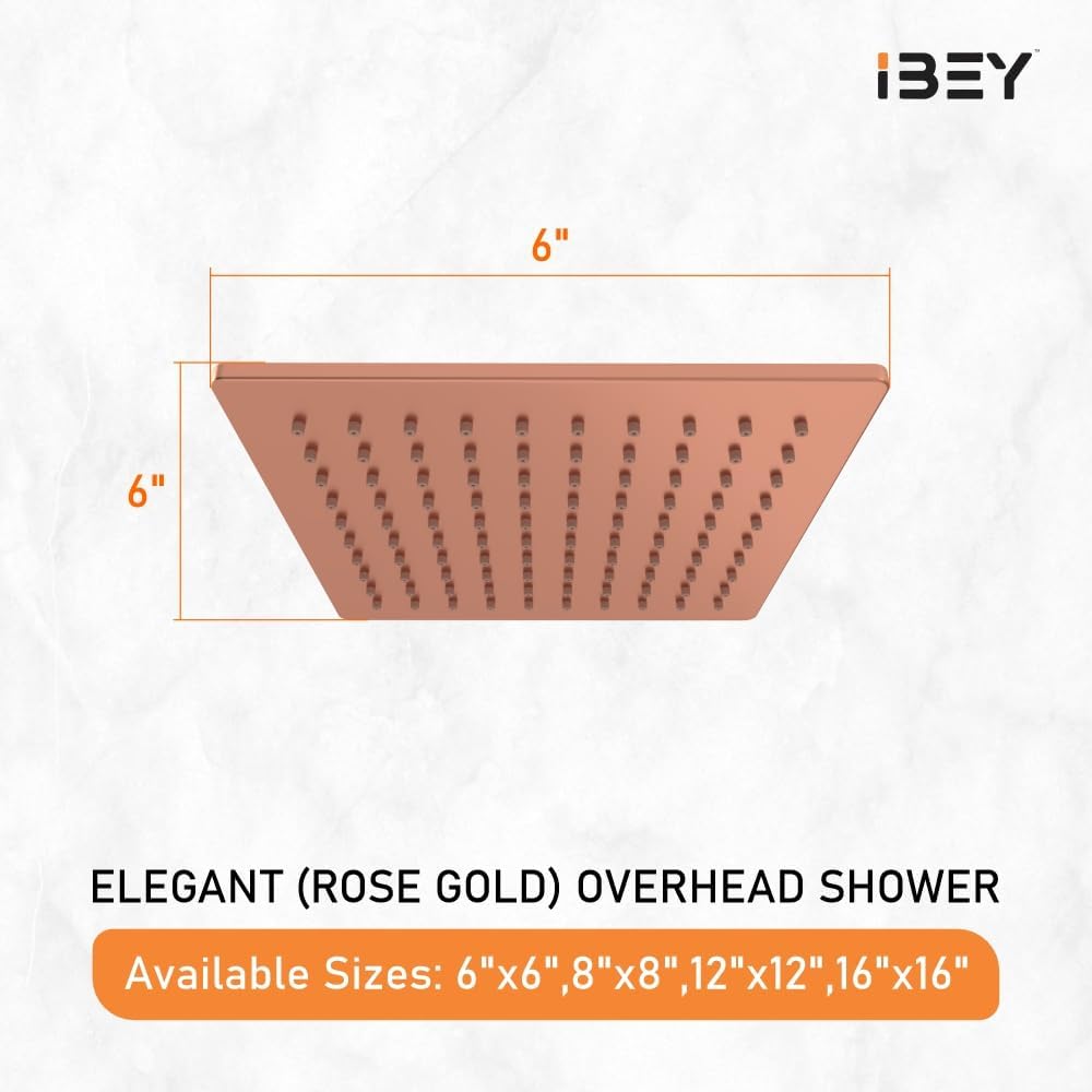 Square Rainfall Shower Head