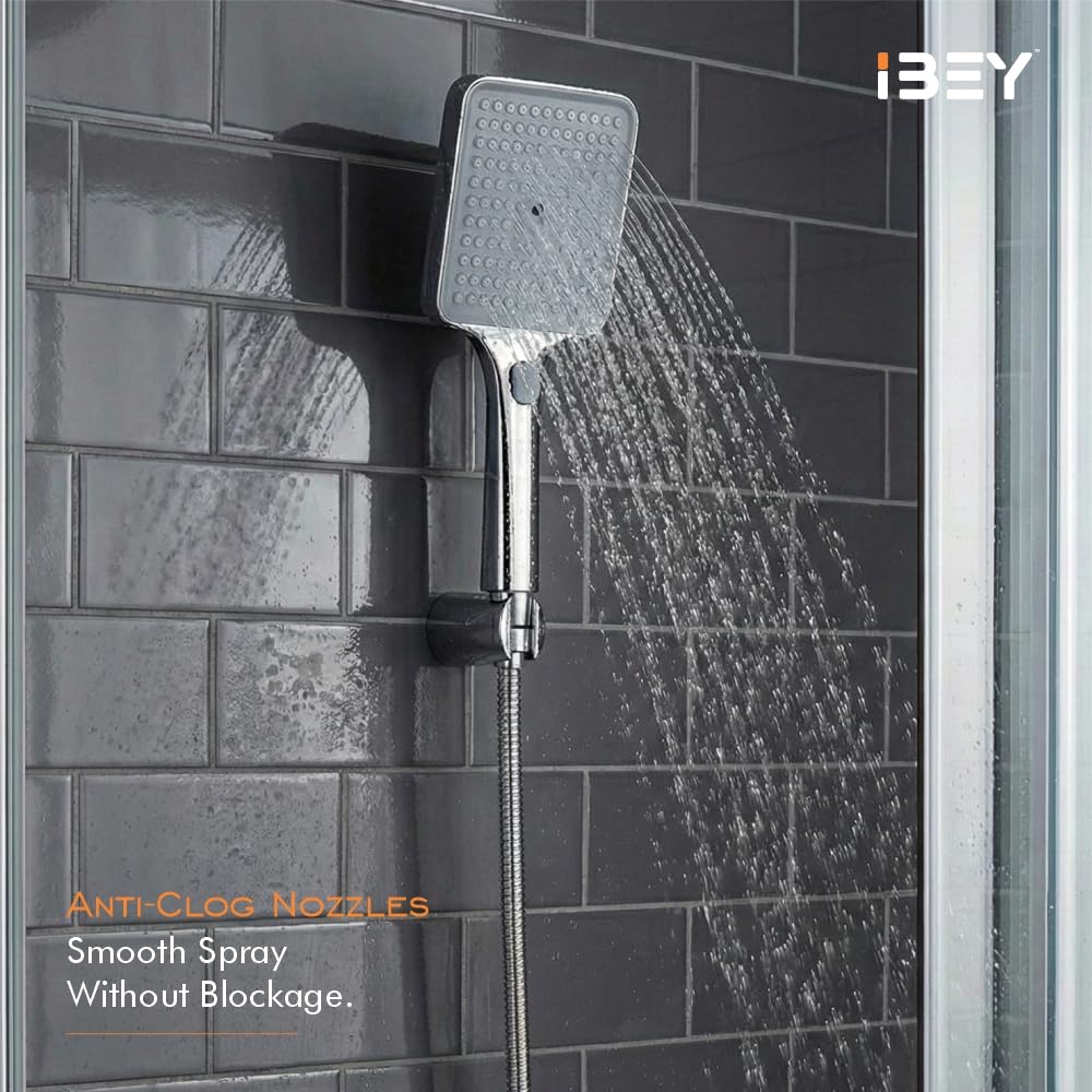 Handheld Shower Head Set With Hose And Wall Hook