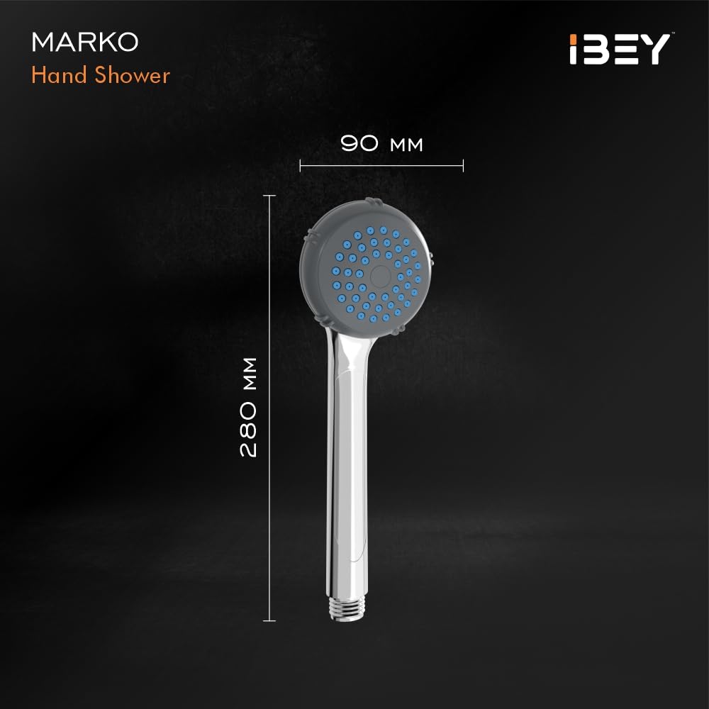 Handheld Shower Head Set With Hose And Wall Hook