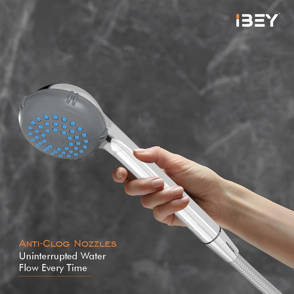 Handheld Shower Head Set With Hose And Wall Hook