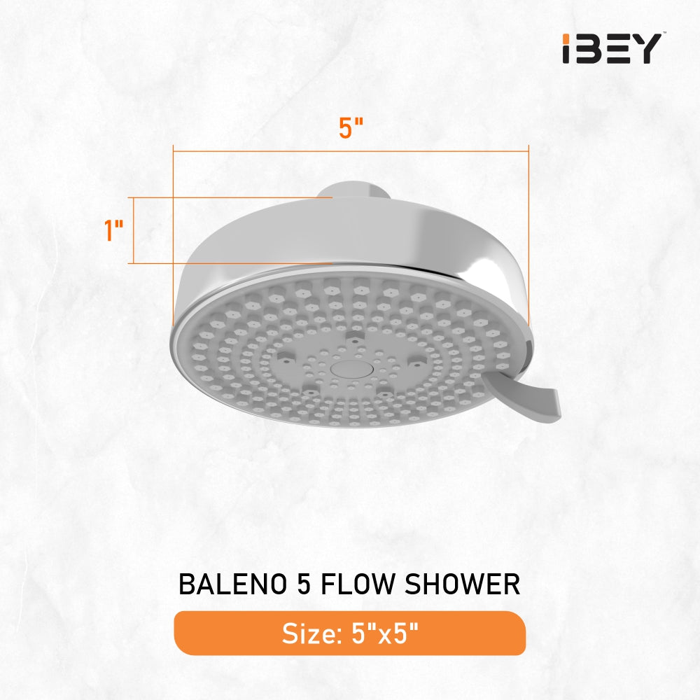 Baleno 5 Flow ABS Overhead Shower