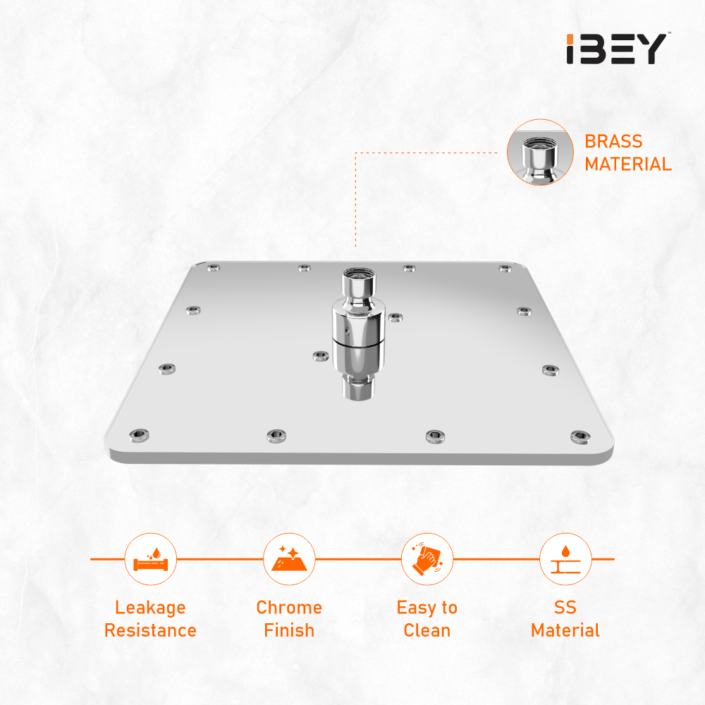 Barry Stainless Steel Rainfall Overhead Shower