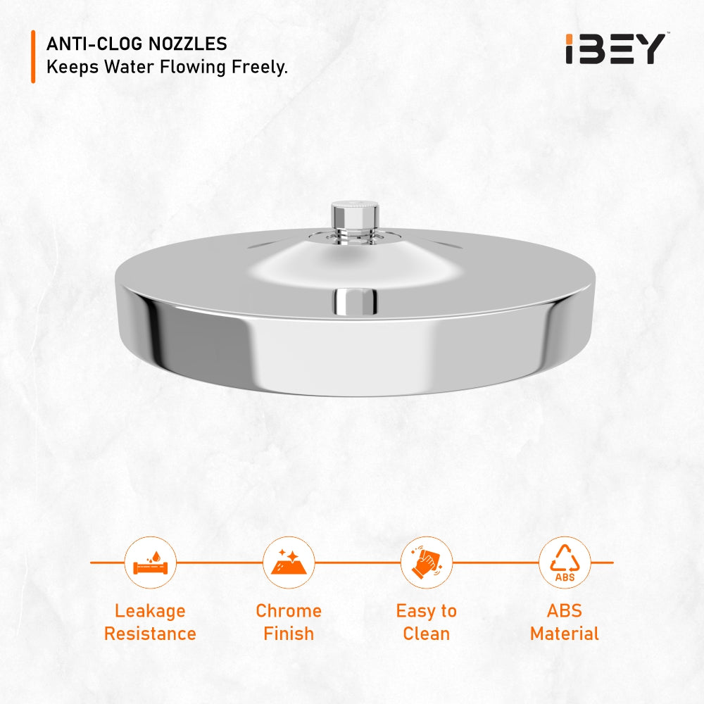 Crysta Round ABS Rainfall Overhead Shower