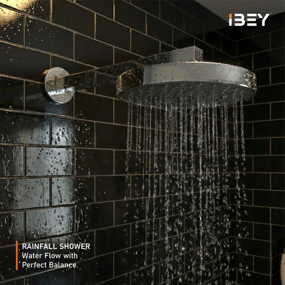 Crysta Round ABS Rainfall Overhead Shower