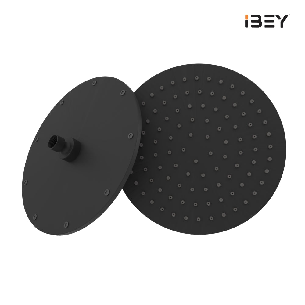 Elegant Round Matte Black Shower Head