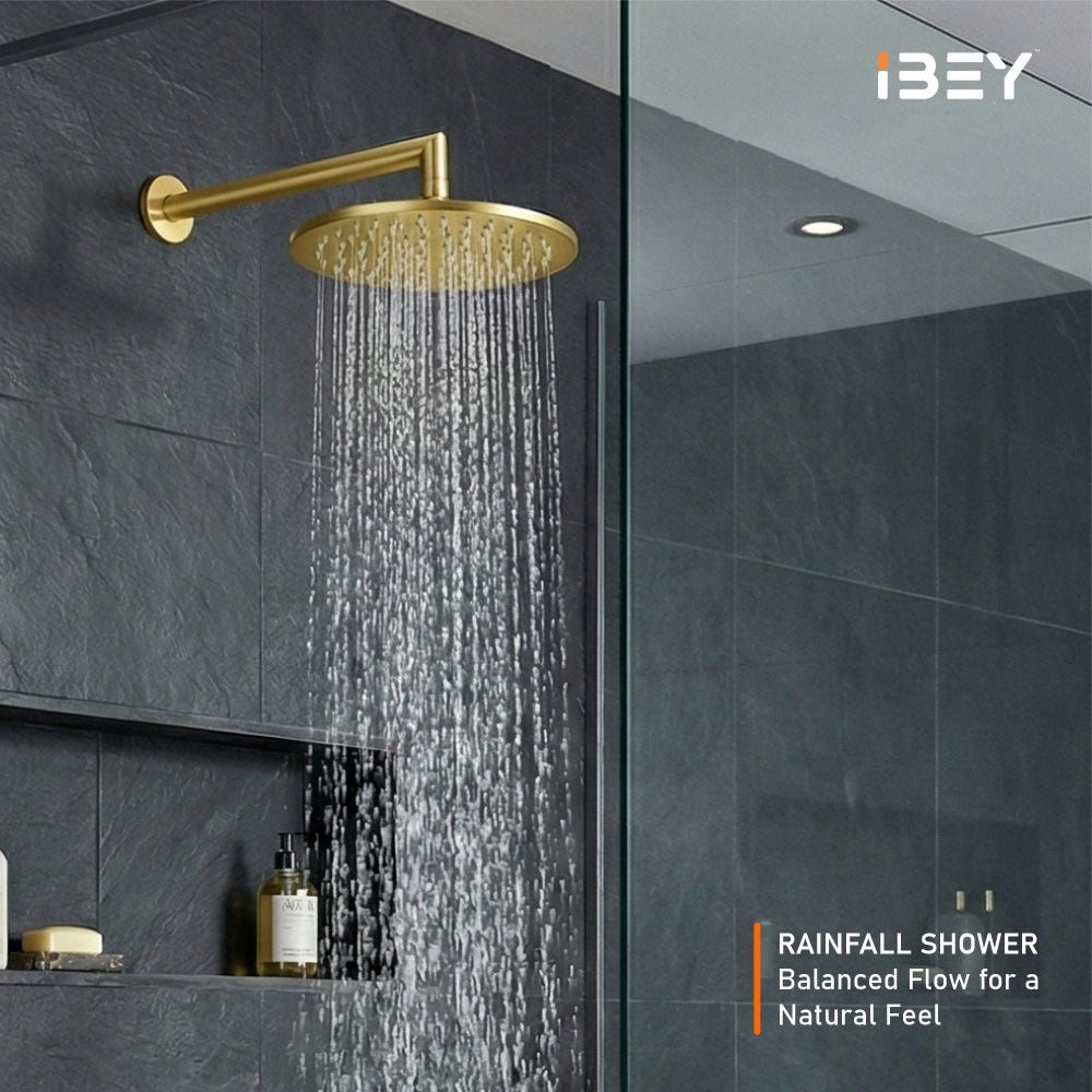 Elegant Round Gold Shower Head