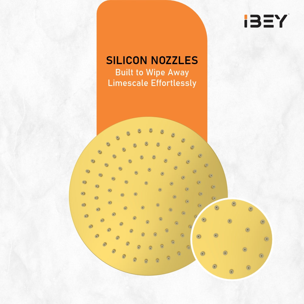 Elegant Round Gold Shower Head