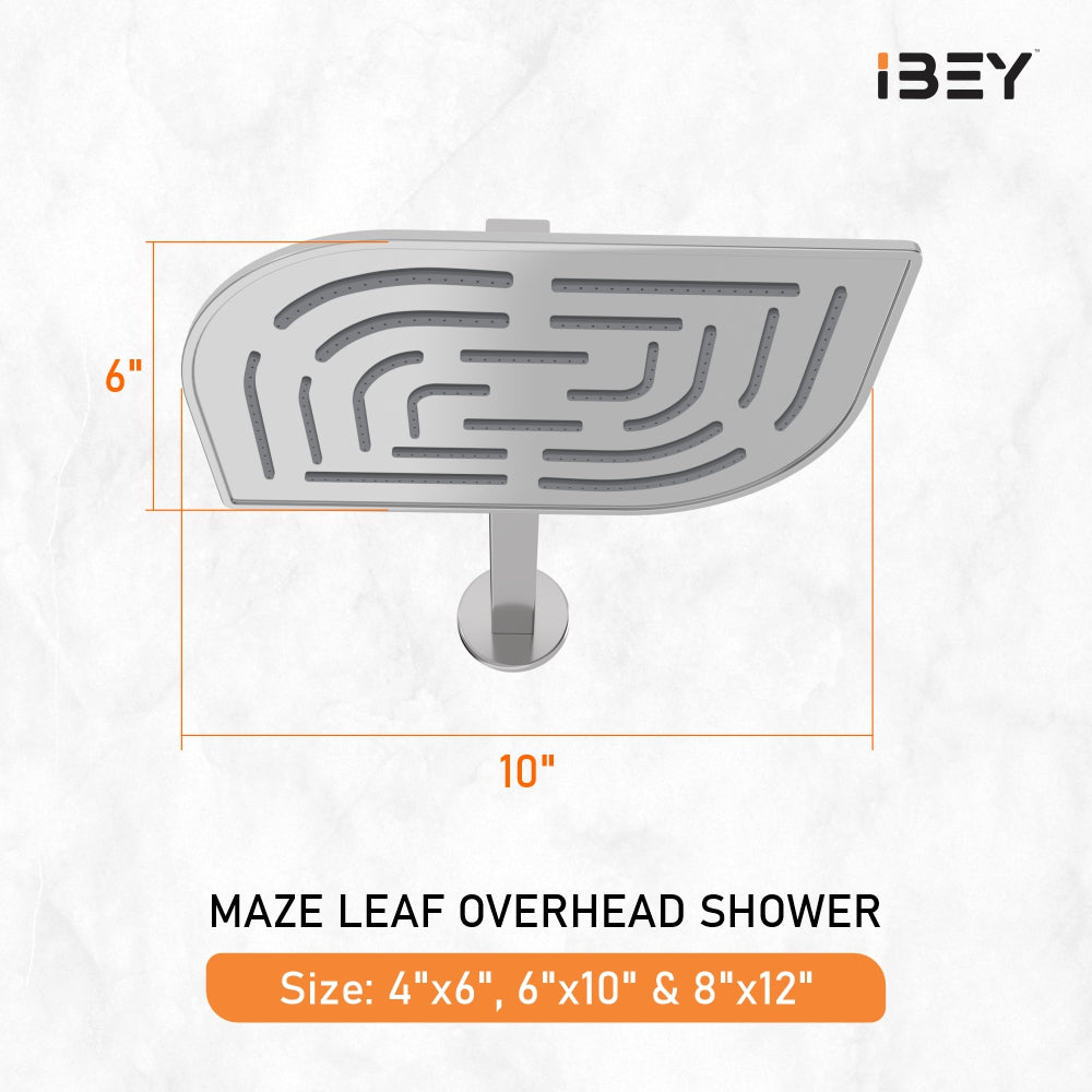 Maze Leaf Designer Overhead Shower