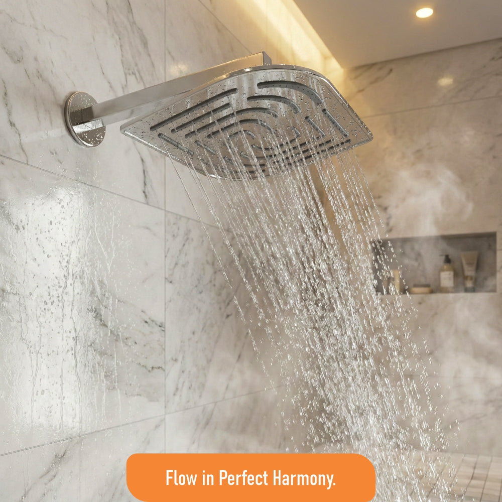 Maze Leaf Designer Overhead Shower