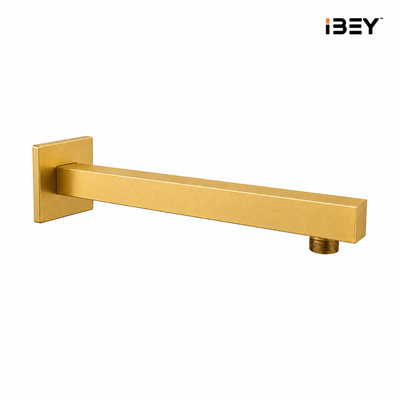 Gold Shower Arm Wall Mounted Stainless Steel